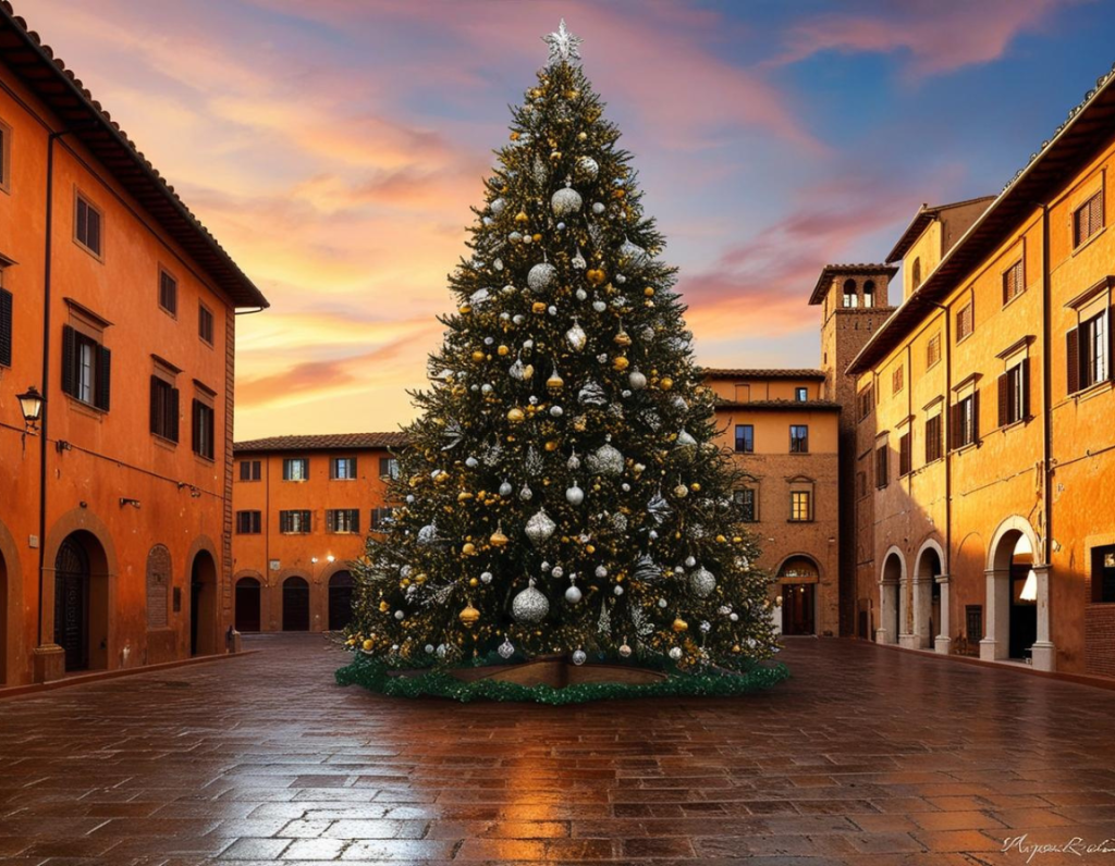 Albero di Natale per Spazi Pubblici con Trasporto e Installazione